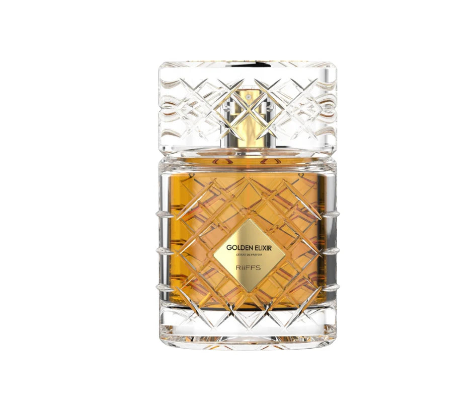 Riiffs Golden Elixir Eau de Parfum 100 ml Unisex – Orientalisch Süßer Luxus Duft – Intensives & Langanhaltendes Parfum