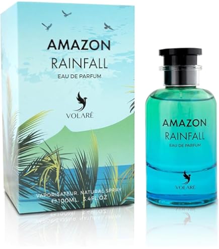 Volaré Amazon Rainfall Eau de Parfum 100 ml Herren – Frisch Aromatischer Duft mit Holz & Moschus – Langanhaltendes Männer Parfum