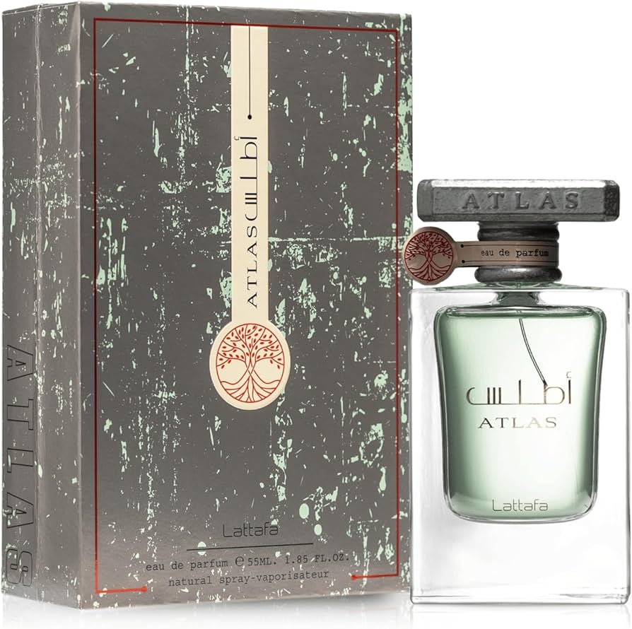 Lattafa Atlas Eau de Parfum 55 ml Herren – Aquatisch Frischer Duft mit Zitrone, Meeresnoten & Ambergris – Langanhaltendes Parfum