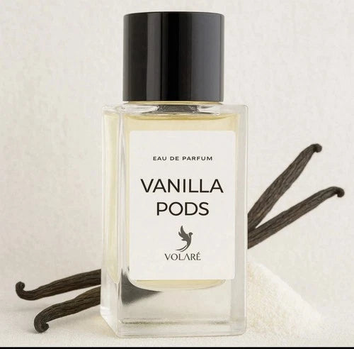 Volare Vanilla Pods Eau de Parfum 100 ml Unisex – Süßer Vanille Duft mit Cremigen & Warmen Noten – Langanhaltendes Parfum