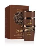 Lattafa Asad Bourbon Eau de Parfum 100 ml Herren – Würzig Süßer Bourbon Duft – Intensives & Langanhaltendes Männer Parfum