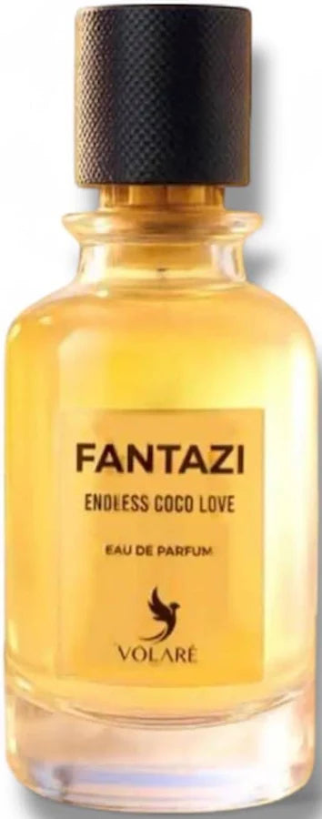 Volare Fantazi Endless Coco Love Eau de Parfum 100 ml Unisex – Frisch Fruchtiger Kokos Duft mit Bergamotte & Lemon Zest – Langanhaltendes Parfum
