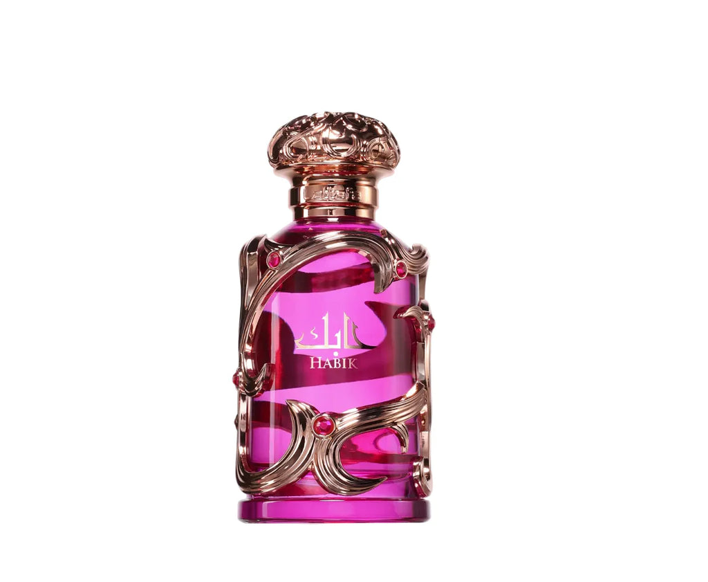 Lattafa Habik Eau de Parfum 100 ml Damen – Blumig Süßer Duft mit Vanille & Moschus – Langanhaltendes Frauen Parfum