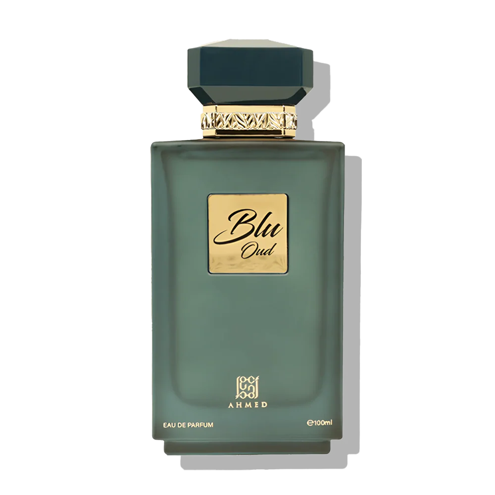 Ahmed Al Maghribi Blu Oud Eau de Parfum 100 ml Unisex – Frisch Aquatischer Oud Duft mit Zitrus & Holz – Langanhaltendes Parfum