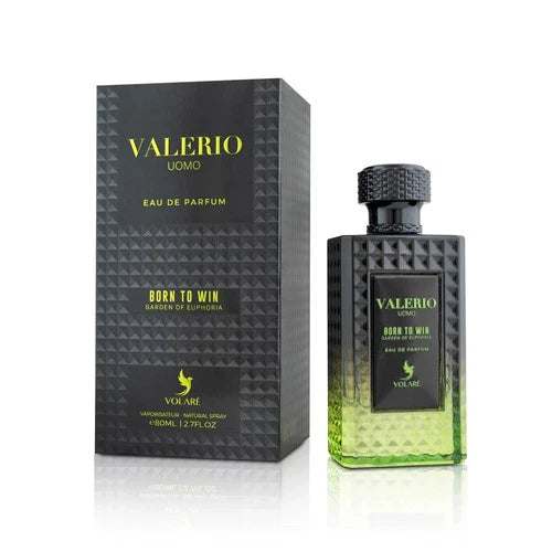 Volare Valerio UOMO Born To Win Garden of Euphoria Eau de Parfum 100 ml Herren – Aromatisch Holziges Parfum mit Bergamotte, Kaffee & Vetiver