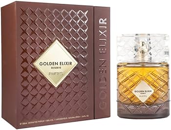 Riiffs Golden Elixir Eau de Parfum 100 ml Unisex – Orientalisch Süßer Luxus Duft – Intensives & Langanhaltendes Parfum