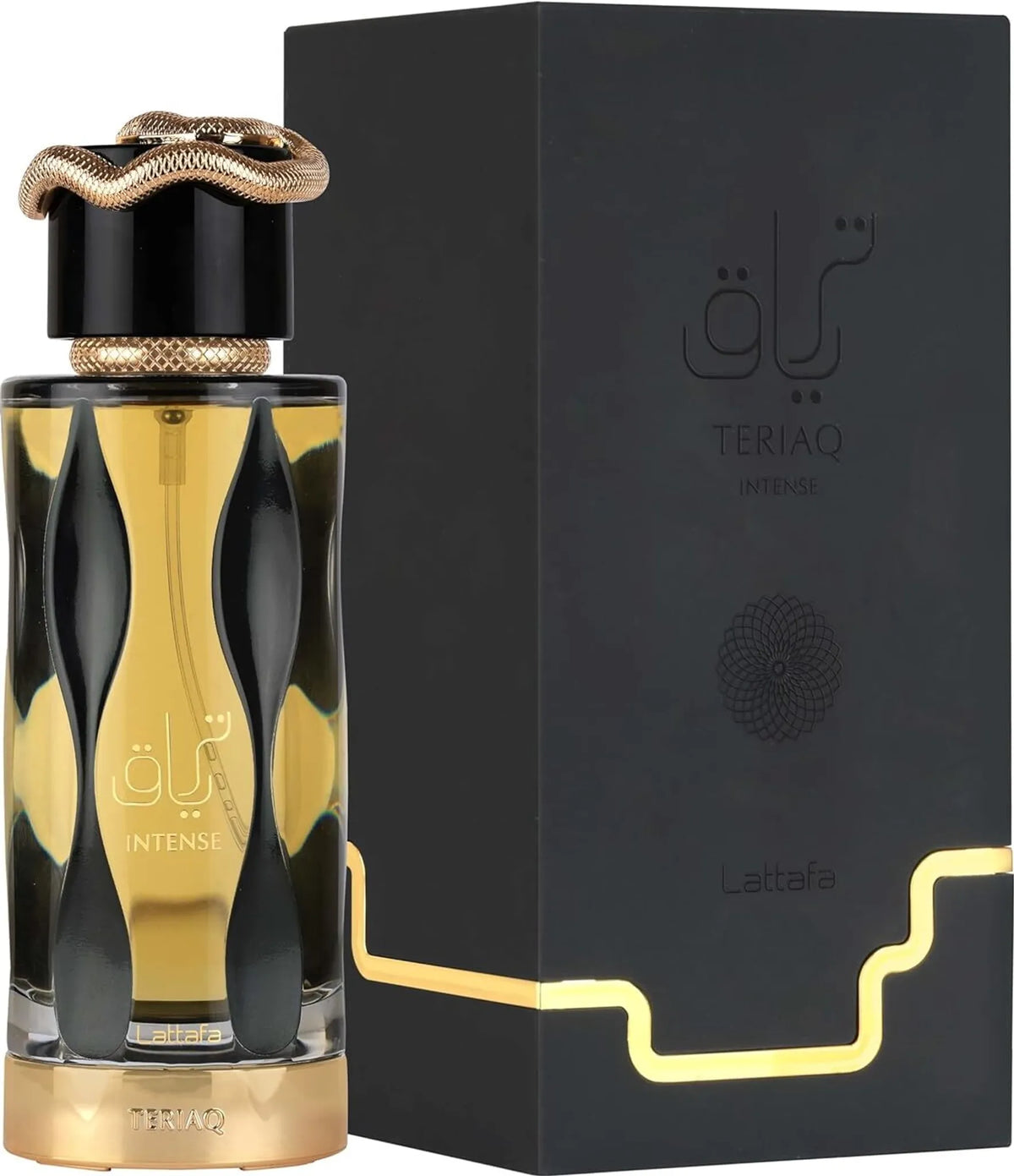 Lattafa Teriaq Intense Eau de Parfum 100 ml Unisex – Safran, Pflaumenlikör & Tonkabohne – Orientalisch Würziger Luxus Duft