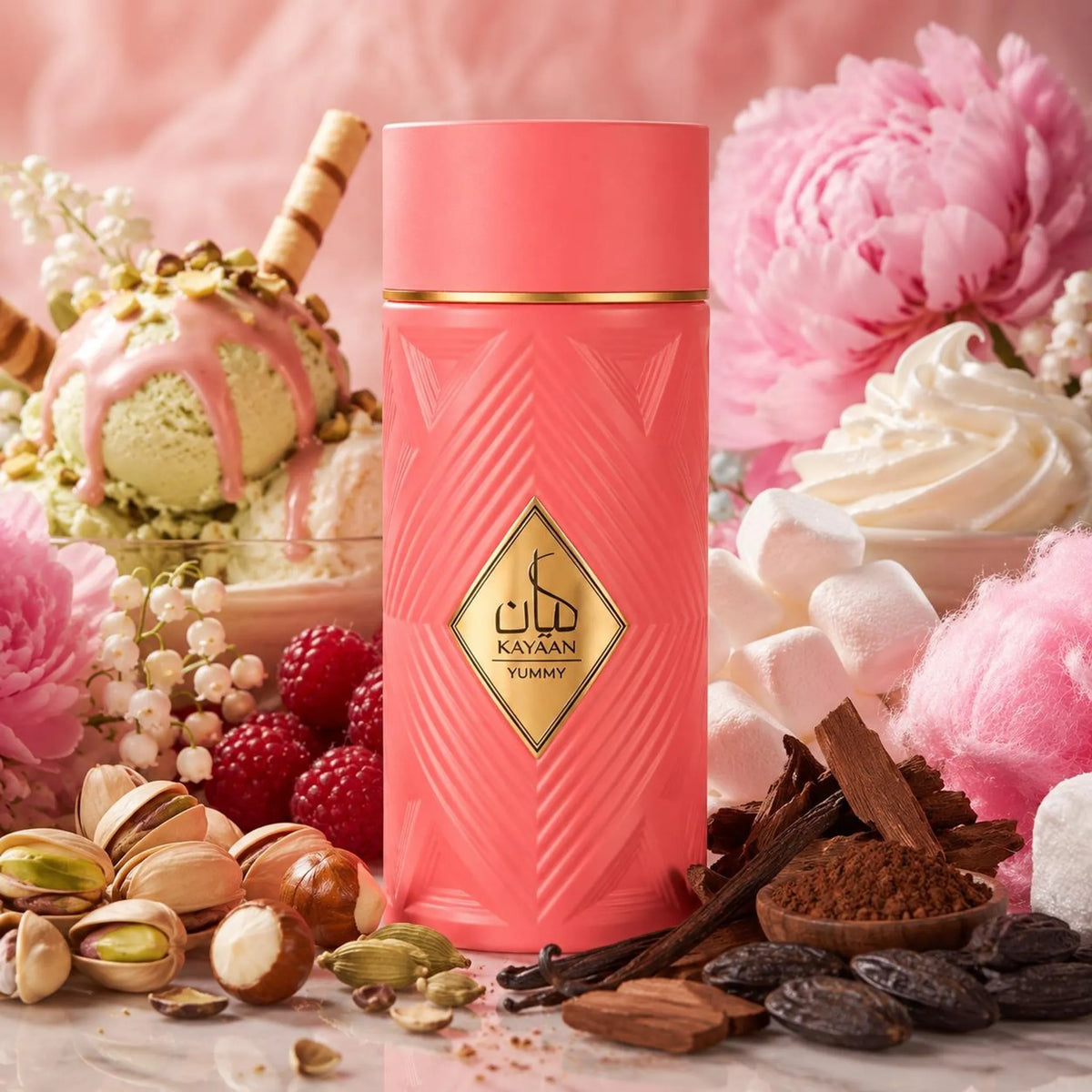 ARMAF Kayaan Yummy Eau de Parfum 100 ml Unisex – Gourmand Duft mit Pistazie, Eiscreme & Marshmallow – Langanhaltendes Parfum