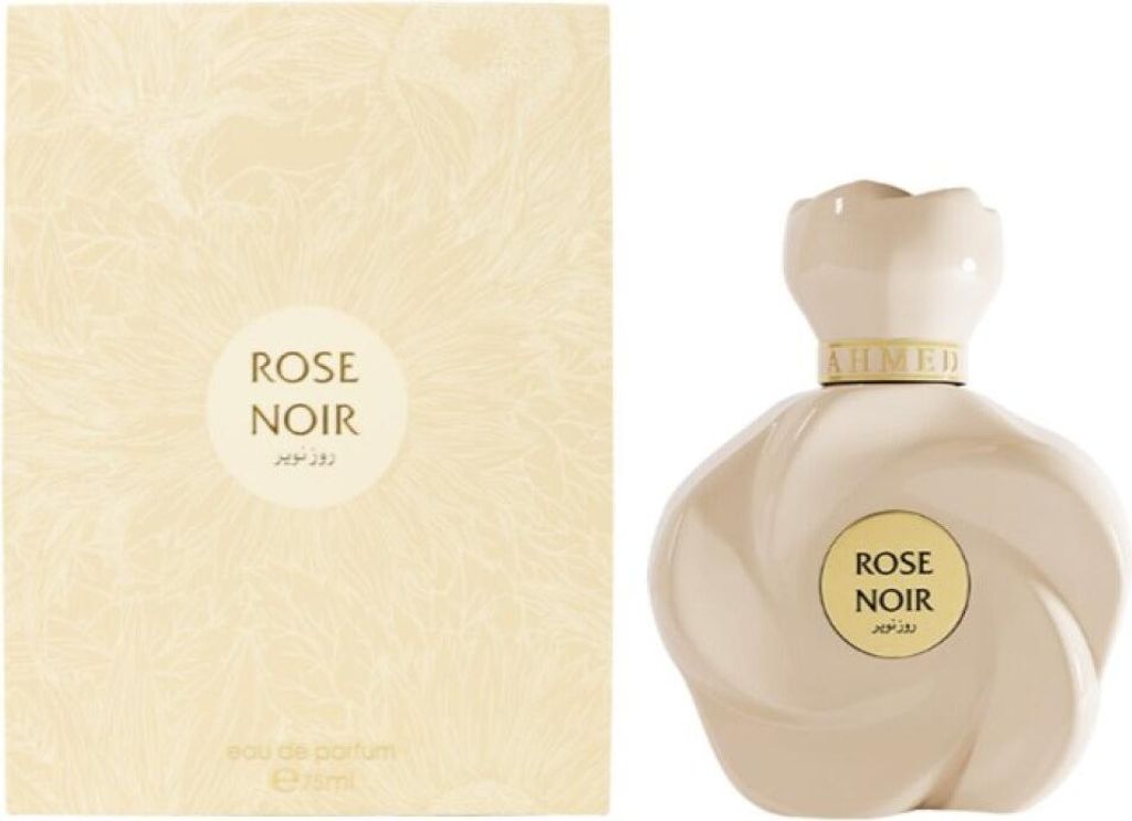 Ahmed Al Maghribi Schwarze Rose Extrait de Parfum 75 ml Unisex – Intensiver Rosen Oud Duft mit Vanille & Amber – Sehr Langanhaltend