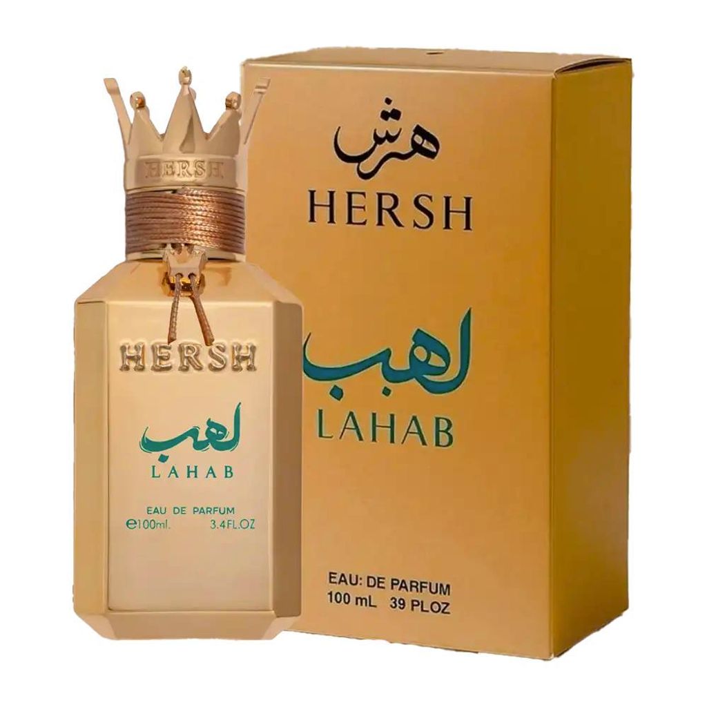 Alezz Oud HERSH LAHAB Eau de Parfum 100 ml Herren – Frisch Würziger Duft mit Grapefruit, Pfeffer & Patchouli – Langanhaltendes Parfum