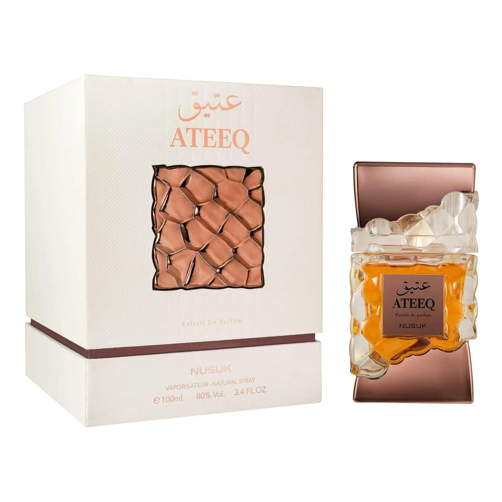 Nusuk Ateeq Extrait de Parfum 100 ml – Orientalischer Luxus Unisex Duft – Intensiv & Lang anhaltend
