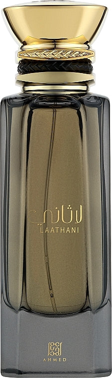 Ahmed Al Maghribi Laathani Extrait de Parfum 80 ml Unisex – Würzig Süßer Luxus Duft mit Vanille, Oud & Amber – Sehr Langanhaltend