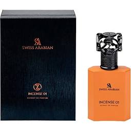Swiss Arabian Incense 01 Extrait de Parfum 50 ml Unisex – Weihrauch Gourmand Duft mit Feige, Rum & Sandelholz – Sehr Langanhaltendes Parfum