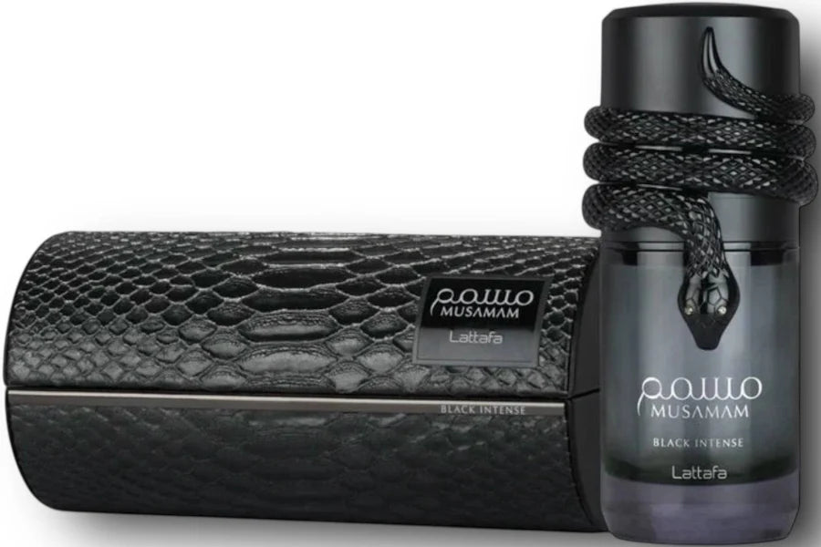 Lattafa Musamam Black Intense Eau de Parfum 100 ml Herren – Aromatisch Holzig Würziger Duft mit Lavendel, Tonkabohne & Patchouli – Langanhaltendes Parfum