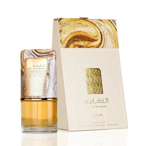Lattafa Al Nashama Eau de Parfum 100 ml Unisex – Orientalisch Aromatischer Luxus Duft – Langanhaltendes Parfum für Damen und Herren